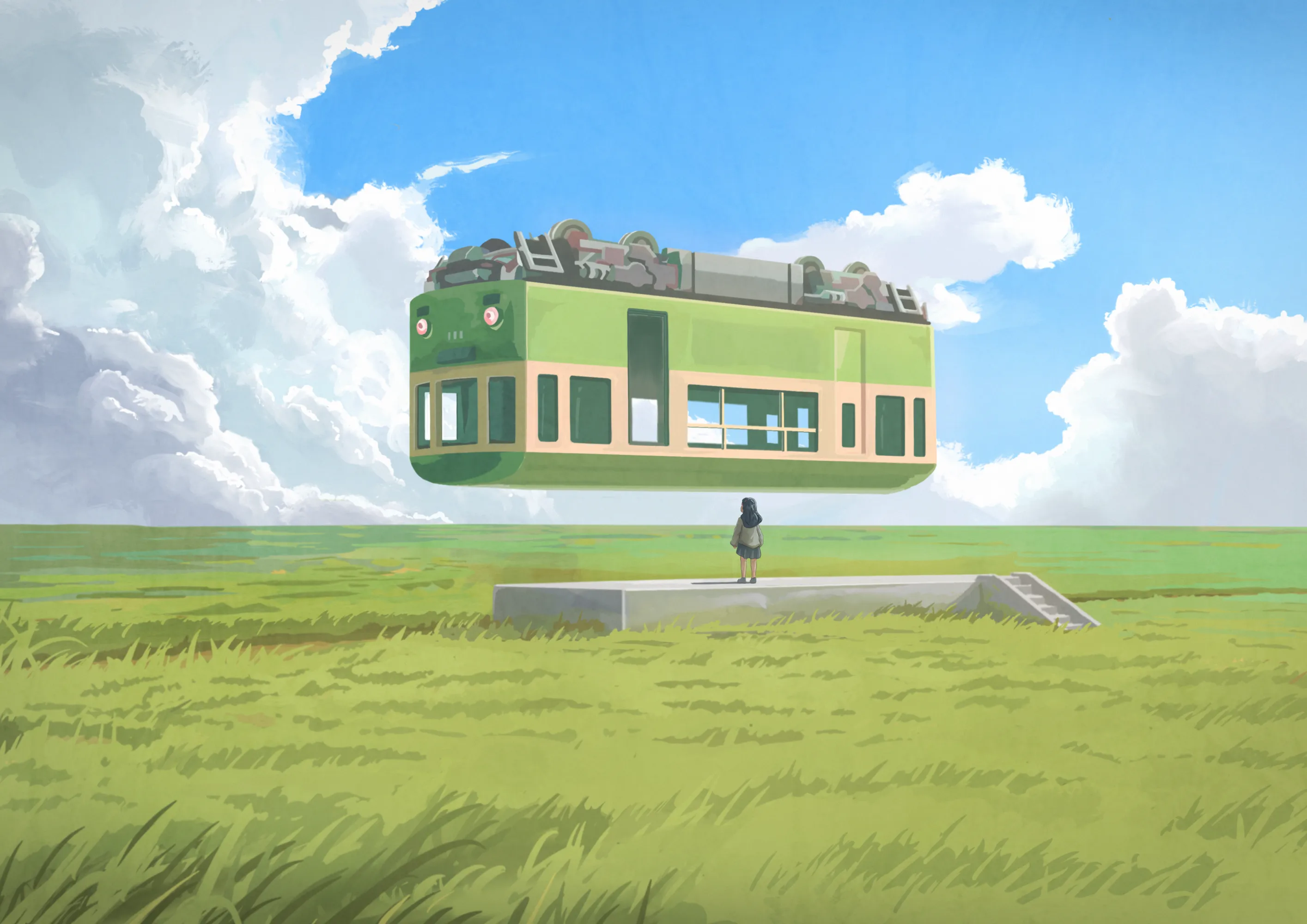 Kakeru Sasa illustration background